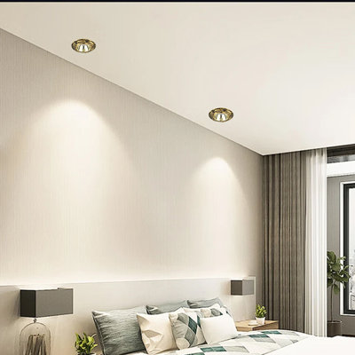 Antique Bronze Recessed Lighting With 8W Led, Neutral Light