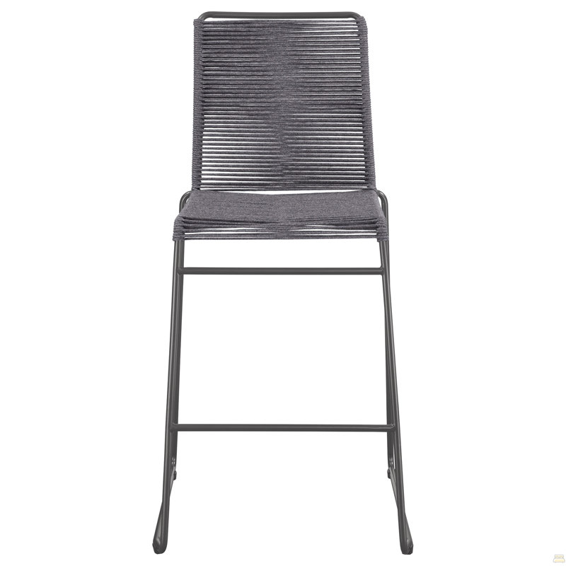 Ensemble de 2 chaises de bar en corde tissée