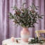 8 pièces branches d'olivier artificiel 35 pouces de hauteur fausses tiges de branches d'olivier pour vases, décoration intérieure, centres de table, mariage et arrangements floraux de bricolage