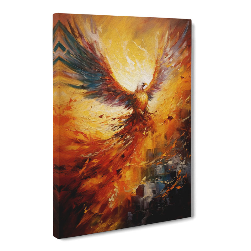 Phoenix Action - Wrapped Canvas, 76cm H x 50cm W x 3cm D