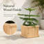 Boîte à fleurs carrée en bois de cèdre 15 po Alann-714228777