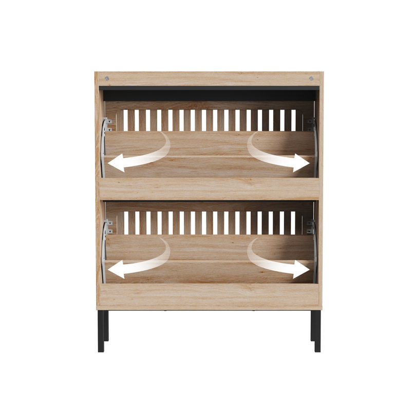 Armoire de rangement pour chaussures 16 paires