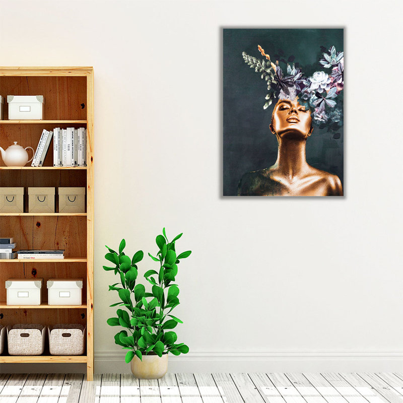 Gold Couture 2 - reproduction d'art sur toile, H 24 po x l 18 po