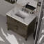 Meuble-lavabo simple en chêne brun 36 po X P 22 po D