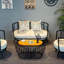 Banc en fer de style industriel restaurant Cafe Bar