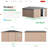 12' x 12' Metal Storage Shed  With Design Of Lockable Doors-98939416