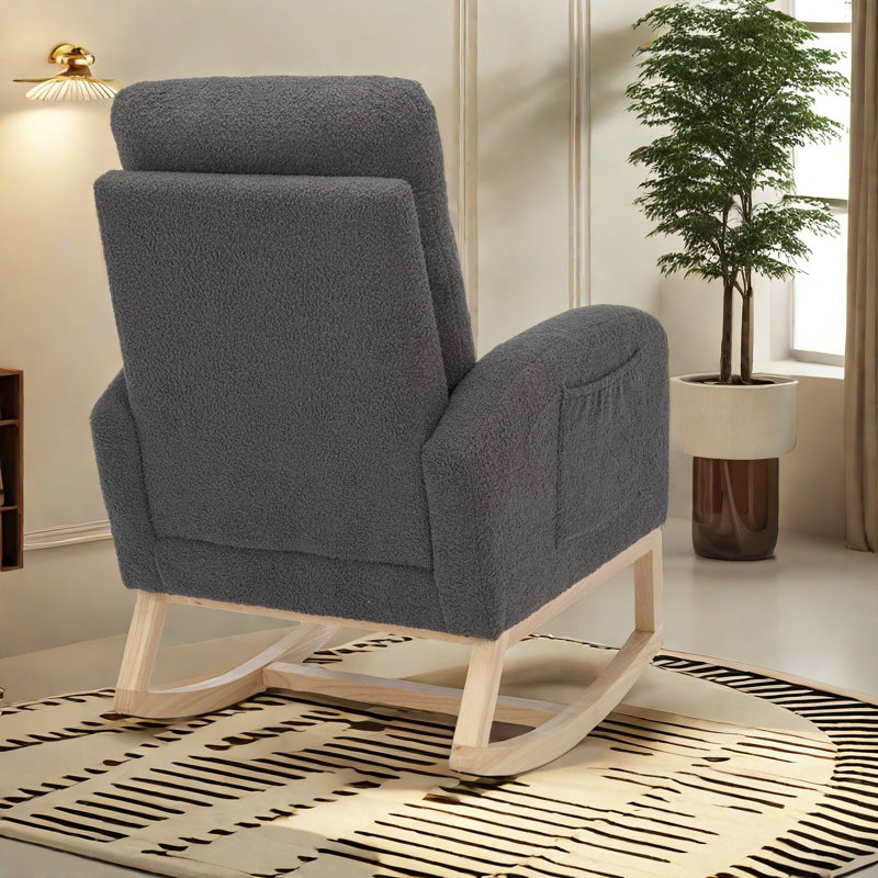 Experience The Ultimate Comfort And Style With Our Modern Nursery Rocking Chair With Footrest. This Chair Is Perfect For Creating A Cozy And Relaxing Atmosphere In Your Baby's Room Or Any Living Space. Its Thoughtfully Designed Curve Ensures A Gentle Rock