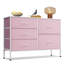 Commode Chaseburg à 5 tiroirs avec structure en acier et cadre en bois, largeur 100 cm (39,4 po), idéale pour une entrée ou une chambre.-911497591