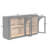 Large Storage Sideboard With Glass Doors And Unique Arched Design For Dining Room-781439060