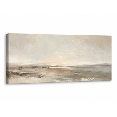 Neutre, aube beige, paysage abstrait enveloppé Iraima
