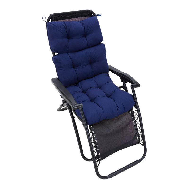 Tri-fold Back Cushion, Navy Blue