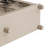 Antique Style 4-door Sideboard With Tempered Glass Doors, Adjustable Shelves And Classic Decorative Handles-1032163591