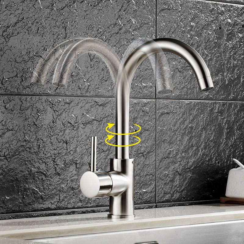 FLG Kitchen Faucet, Brushed Nickel