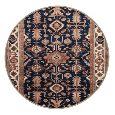 Machine Washable Persian Brown Area Rug