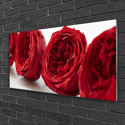 Floral Roses - No Frame Print on Glass