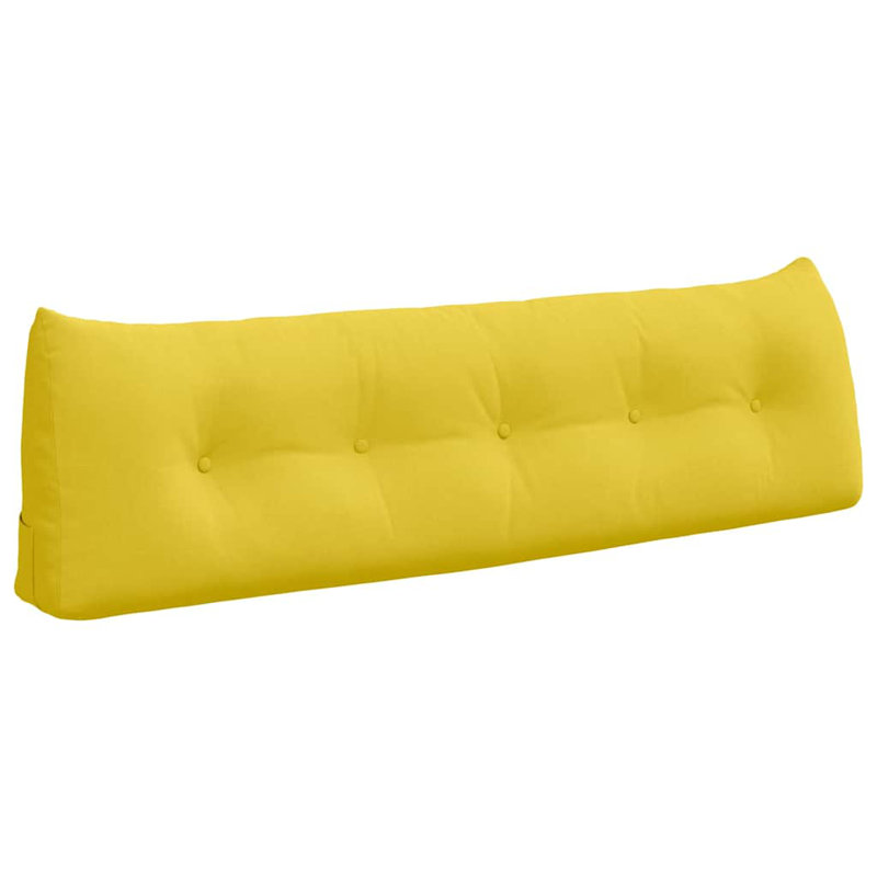  Back Pillow Brown 80 X 24 X 50 Cm Fabric, Light Yellow, Rectangle 50cmH x 160cmW