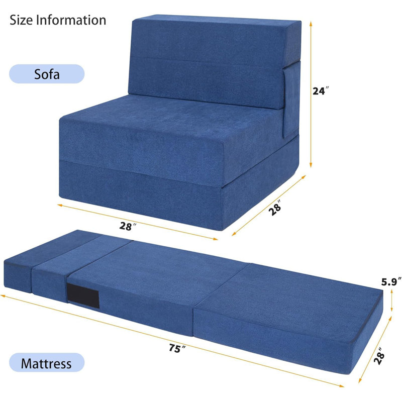 Upholstered Accent Chair, Blue