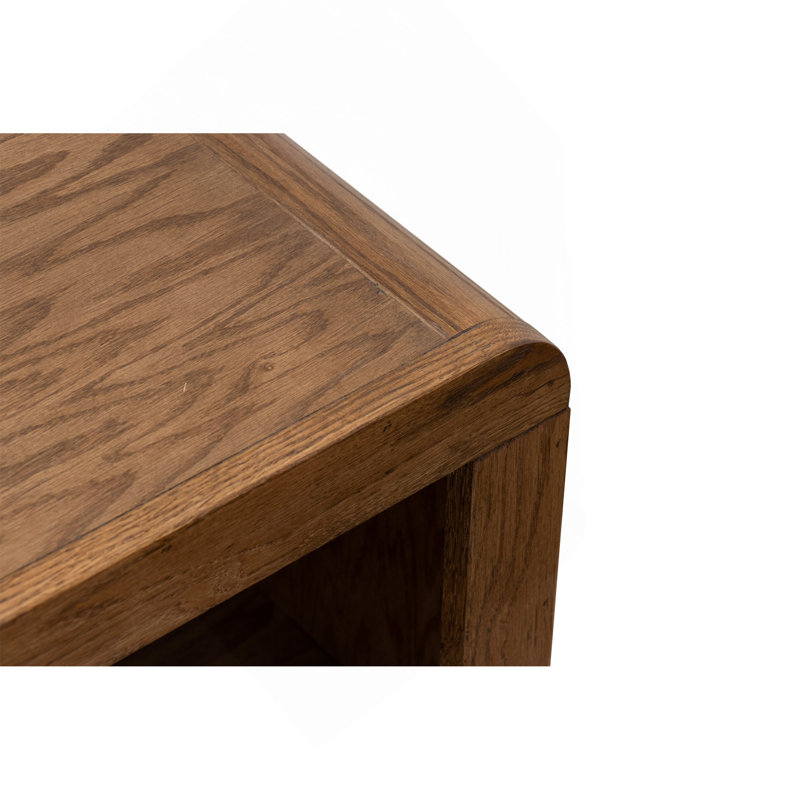 Table basse, 49 po Haven, aucun assemblage requis, finition chêne bourbon, Brun