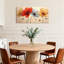 Plantes et fleurs coquelicots aux couleurs vives sur toile-1712802884