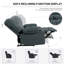 Fauteuil inclinable avec massage et vibration chauffante-10559565