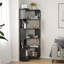 Bibliothèque d'angle à 5 niveaux, bibliothèque en L, étagère de rangement autoportante et présentoir pour salon, bureau, chambre à coucher-122821414