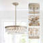 Lustre en cristal 4 lumières Viviana