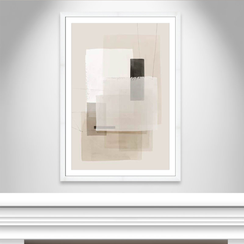 «Mystical Momentum Collection Mystical Momentum II» encadrée sur papier par Hazel J, reproduction, Cadre cubique blanc mat