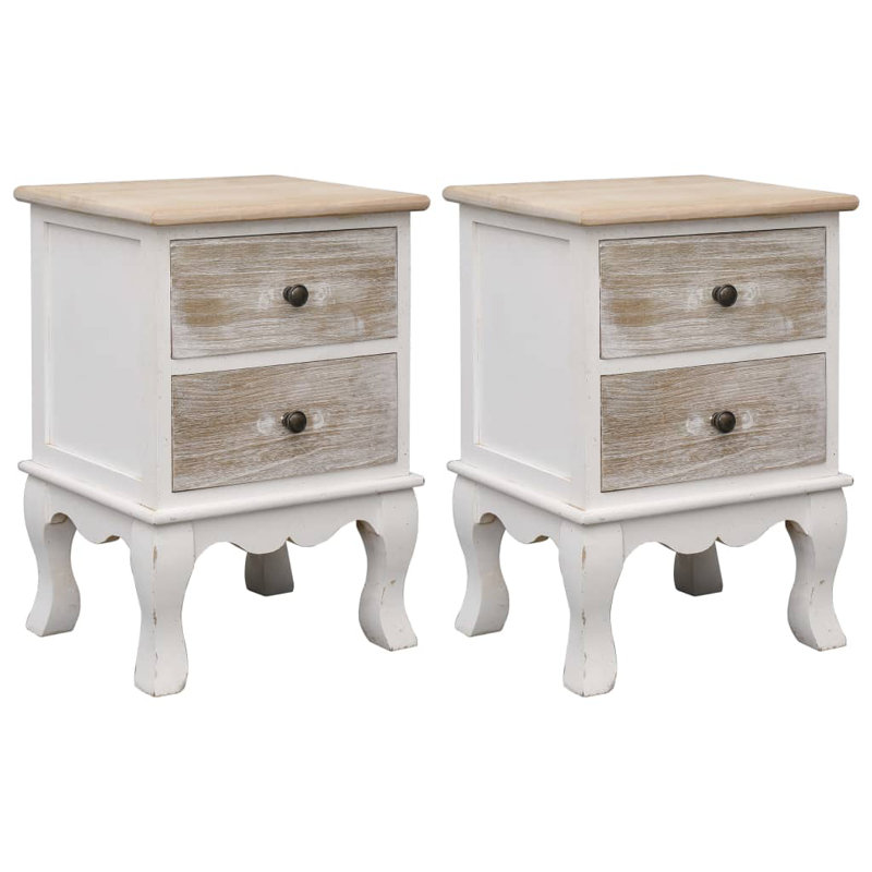 Defelice 35cm W Solid Wood Bedside Table