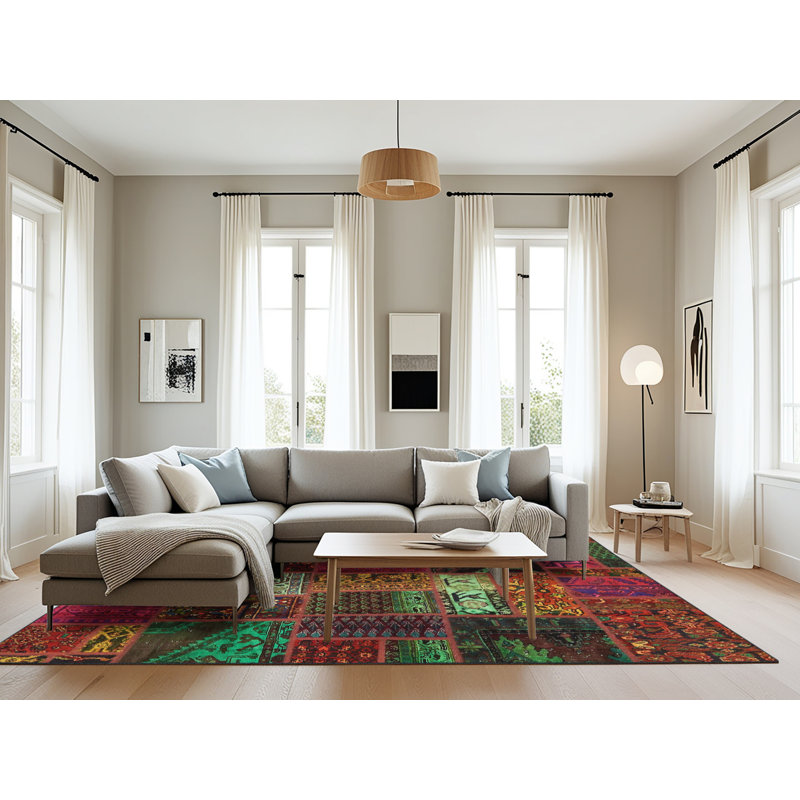 Abstract Indoor Rug, Rectangle 8' x 12'