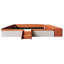 Lit rembourré moderne avec banc de rangement et marchepied Montessori-1953678086-1953678085