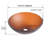 Rosefray 16.5'' Brown Glass Oval Bathroom Sink