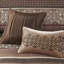 Édredon 7 pièces pour grand lit rouge - édredon traditionnel, lavable à la machine, coussins décoratifs 100% goutte