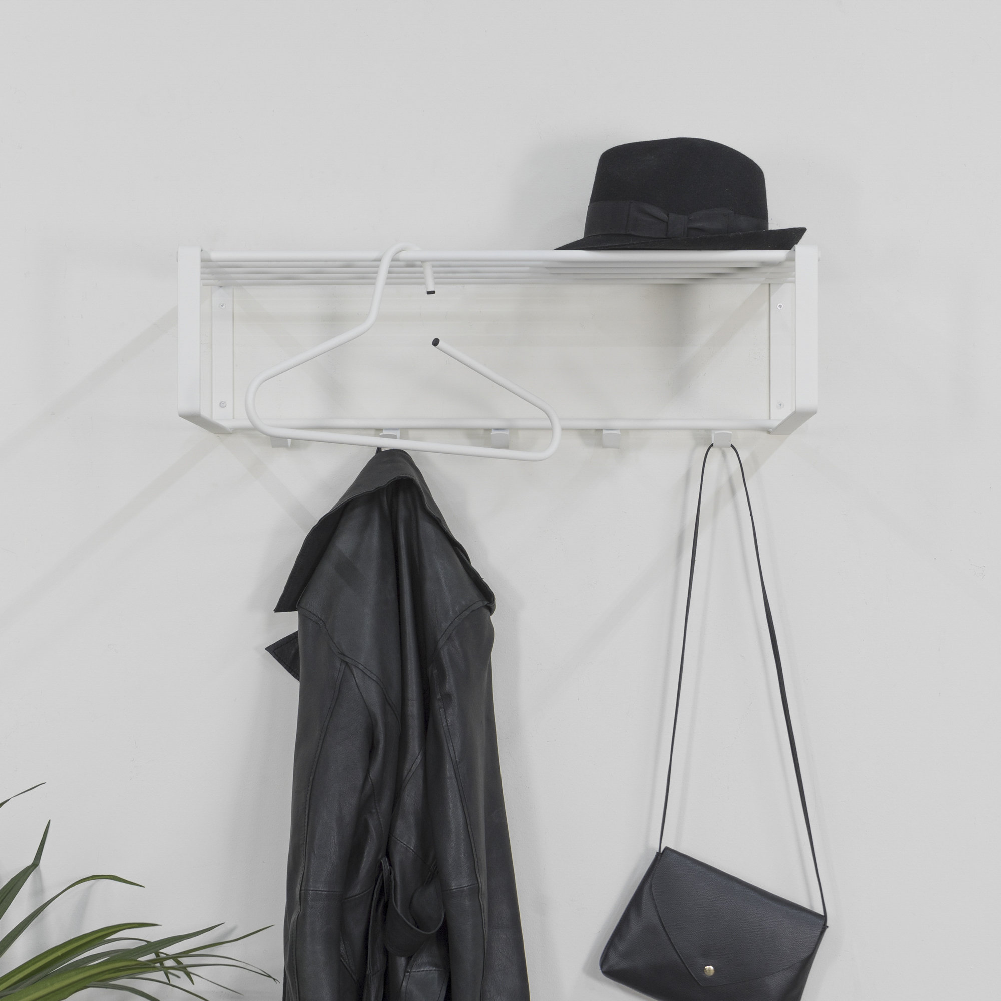 Spinder Rex 2 5 Hook Wall Mounted Coat Rack Wayfair.co.uk