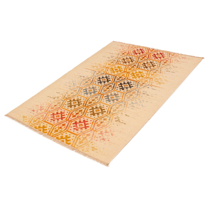 Kilim crème Ankara FW 5 pi 2 po x 7 pi 7 po