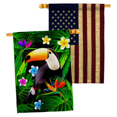 Double Sided 40'' H x 28'' W Polyester House Flag