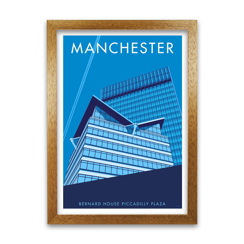 Manchester Bernard House by Stephen Millership - Print, Oak, 29.7 cm H x 21 cm W x 5 cm D