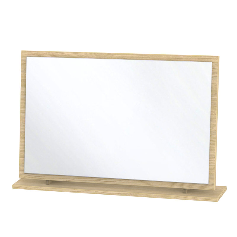 Fully Assembled Grety Dresser Mirror, Oak