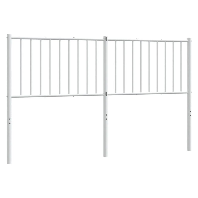 Demarrio vidaXL Durable Metal Headboard, Modern Style, Queen, White