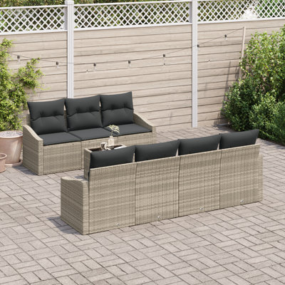 233cm Wide Patio Sofa with Cushions
