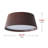 6000K Daylight Dimmable Brown LED Dome Flush Mount Ceiling Fixture – 3780 Lumens, 42W, ETL Certified