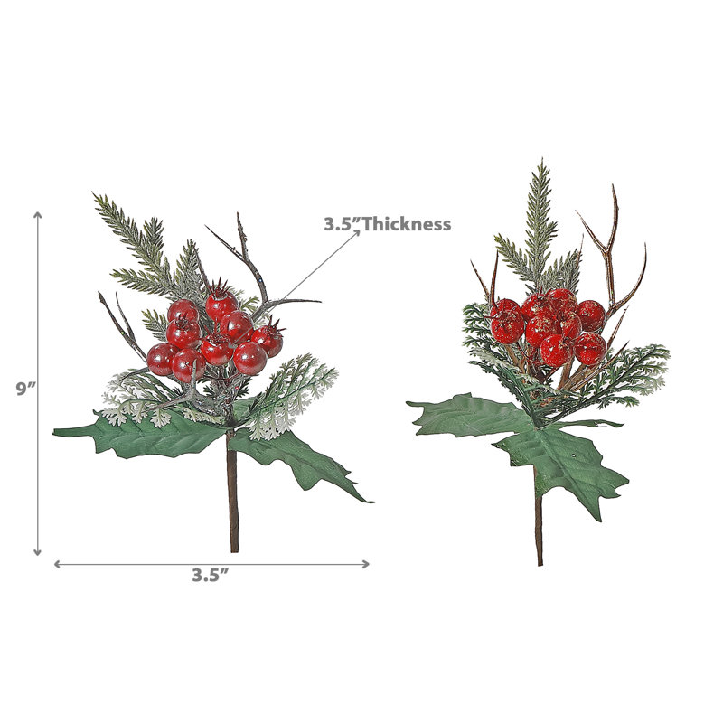 Red Berry Pick - Set Of 12