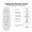 Ventilateur de plafond intelligent 72 po Nickel brossé avec télécommande
