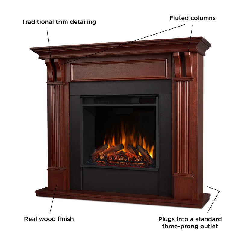 Ashley 48" Electric Fireplace by Real Flame, Mahogany