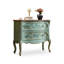 Console verte et bois manufacturé vert