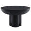 Caspian Round Concrete Coffee Table In White-94387522
