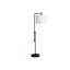 Lighting, H 63 po, lampe sur pied, métal noir, abat-jour ivoire / crème, contemporain-2087243185