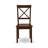 5 Piece Dining Room Table Set Includes a Round Dining Table with Dropleaf and 4 Wood Seat Chairs, 42x42 Inch, Mahogany-1235540730-1289213761