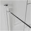 Portes de douche pivotantes, porte de douche battante pliante sans cadre l 30 po x H 72 po, verre trempé transparent de 1/4 po (6 mm), quincaillerie à finition chromée, installation réversible