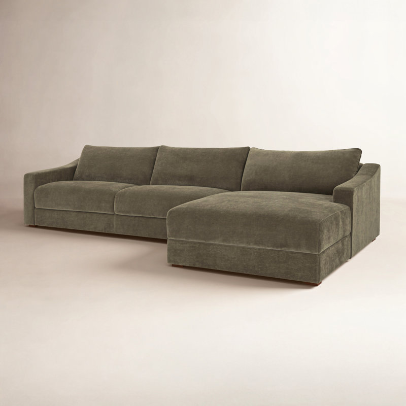 Farrow Sectional Cedar Green Left, Right Hand Facing