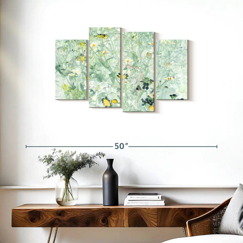 Harnek fleurs délicates II, H 22 po x l 36 po